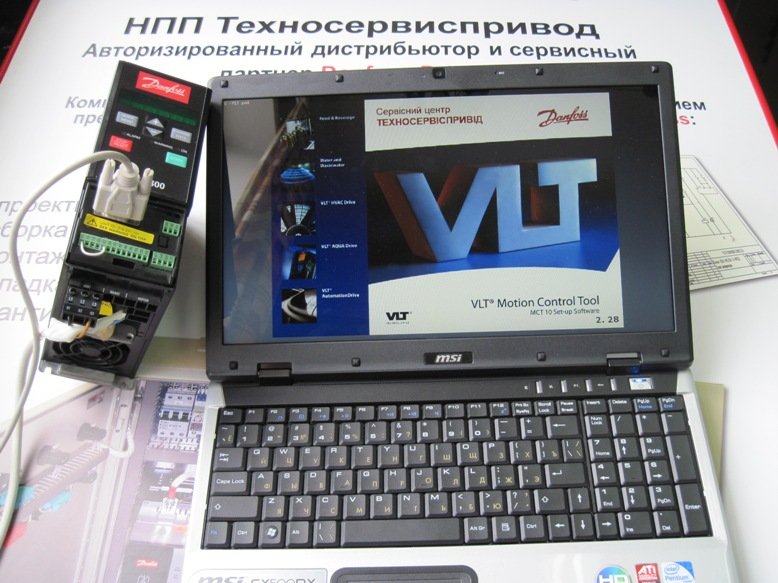 Управление преобразователем частоты VLT 2800 с помощью ПО MCT 10